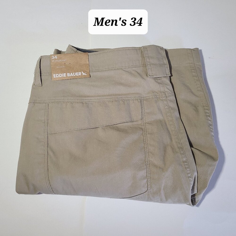 Eddie Bauer MR Ranger Men's Cargo Short Size 34 NWT ($75 Msrp)